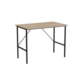 Стол письменный Line Тайм Ferrum-decor 750x1000x600 Черный металл ДСП Дуб Сонома 16 мм (TIME111)