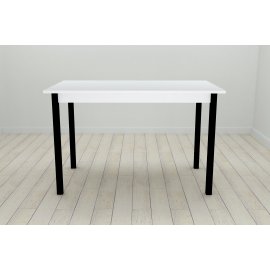 Стол кухонный Ferrum-decor Марио 75x120x80 Черный ДСП Белое 16мм (MAR0015)