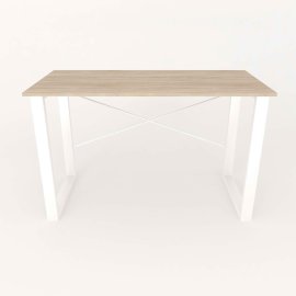 Письменный стол Ferrum-decor Драйв 750x1000x700 Белый металл ДСП Дуб Сонома 16 мм (DRA081)