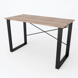Письмовий стіл Ferrum-decor Драйв 750x1200x700 Чорний метал ДСП Дуб Сонома Трюфель 16 мм (DRA089)