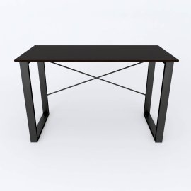 Письмовий стіл Ferrum-decor Драйв 750x1200x700 Чорний метал ДСП Венге Магія 16 мм (DRA087)