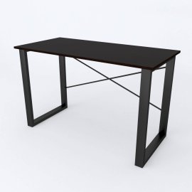 Письменный стол Ferrum-decor Драйв 750x1200x600 Черный металл ДСП Венге Магия 16 мм (DRA024)