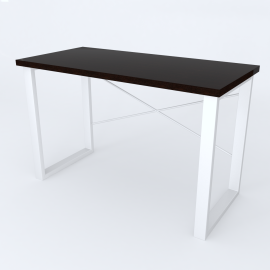 Письменный стол Ferrum-decor Драйв 750x1200x700 Белый металл ДСП Венге Магия 32 мм (DRA227)