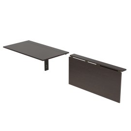 Обеденный стол-трансформер Ника настенный Ferrum-decor 420x900x500 Черный металл ДСП Венге Магия 16 мм (NIKA003)