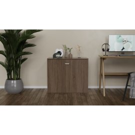 Кровать трансформер тумба ASCET 2 Ferrum-decor 650x2000x700 Черный металл ДСП Дуб Сонома Трюфель 16 мм (ASCET205)