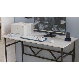 Комп'ютерний стіл Ferrum-decor Раян 75x120x70 чорний ДСП Біле 32мм