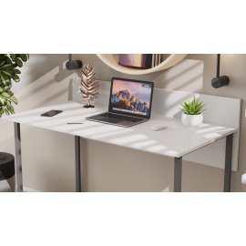 Комп'ютерний стіл Ferrum-decor Скай 75x140x70 сірий ДСП Біле 16мм