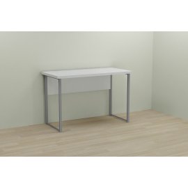 Письменный стол Ferrum-decor Курт 76x120x60 серый ДСП Белое 32мм
