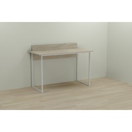 Письменный стол Ferrum-decor Скай 75x140x60 белый ДСП Дуб Сонома 16мм