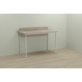 Письменный стол Ferrum-decor Скай 76x120x60 белый ДСП Дуб Сонома 32мм