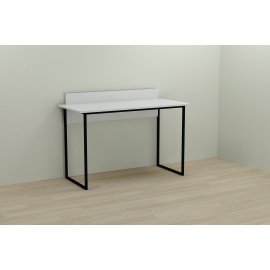 Письменный стол Ferrum-decor Скай 75x120x60 черный ДСП Белое 16мм