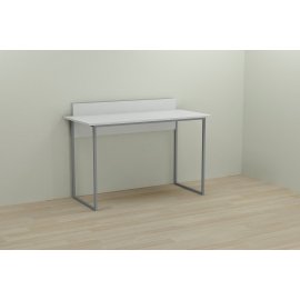 Письменный стол Ferrum-decor Скай 75x120x60 серый ДСП Белое 16мм