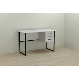 Письменный стол Ferrum-decor Дакота 75x120x60 черный ДСП Белое 16мм