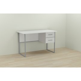 Письменный стол Ferrum-decor Дакота 75x120x70 серый ДСП Белое 16мм