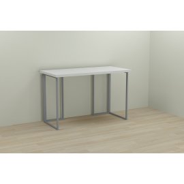 Письменный стол Ferrum-decor Ханна 76x140x60 серый ДСП Белое 32мм