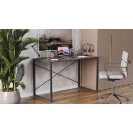 Письменный стол Ferrum-decor Серии Конект 75x120x60 черный ДСП Сосна Кембра 16мм (XK00168)