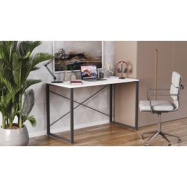 Письменный стол Ferrum-decor Серии Конект 75x120x600 черный ДСП Белое 16мм