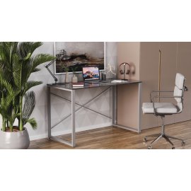 Письменный стол Ferrum-decor Серии Конект 75x120x60 серый ДСП Сосна Кембра 16мм (XK00180)