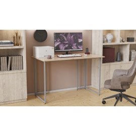 Компьютерный стол Ferrum-decor Ханна 75x120x70 серый ДСП Дуб Сан-Марино 16мм