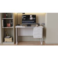 Комп'ютерний стіл Ferrum-decor Гаррі 75x120x70 білий ДСП Біле 16мм