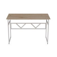 Комп'ютерний стіл Ferrum-decor Раян 75x120x70 білий ДСП Дуб Сан-Маріно 16мм