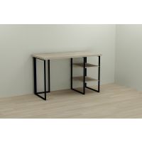 Комп'ютерний стіл Ferrum-decor Кевін 75x120x60 чорний ДСП Дуб Сонома 32мм