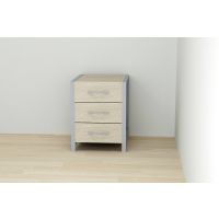Тумба універсальна Ferrum-decor Вів'єн 3 50x41x40 сірий ДСП Дуб Сонома 16мм (XK00160)
