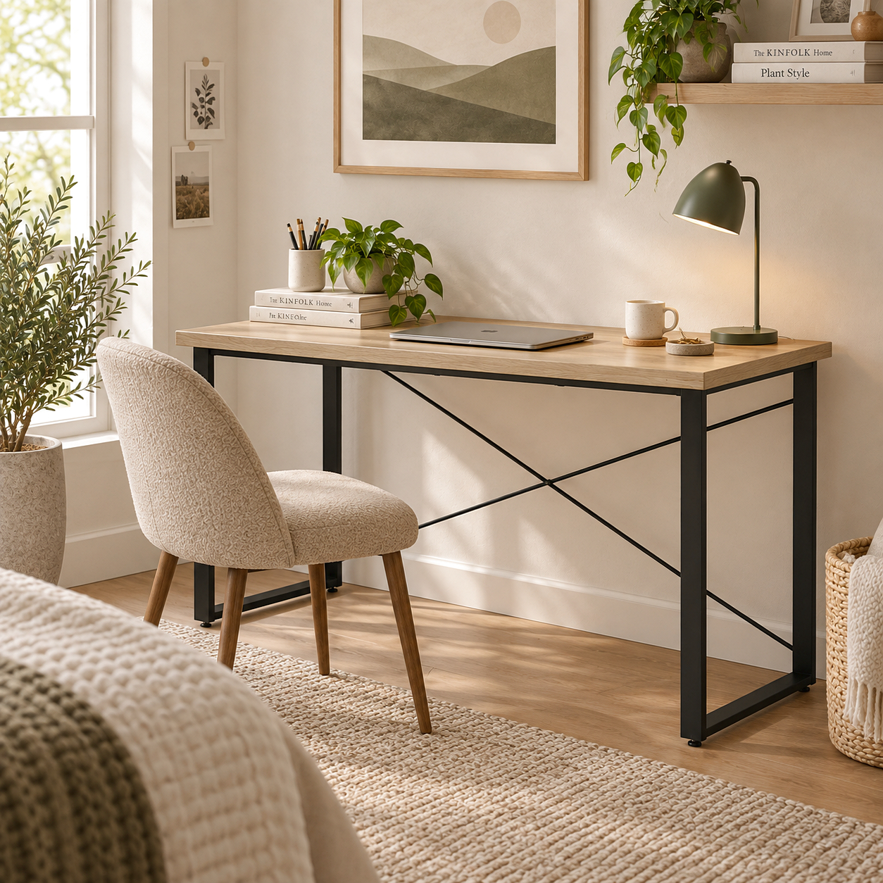 Стіл письмовий Дейв Ferrum-decor 75x100x70 Чорний метал ДСП Дуб Кремона Торро 32 мм (DEY3265)