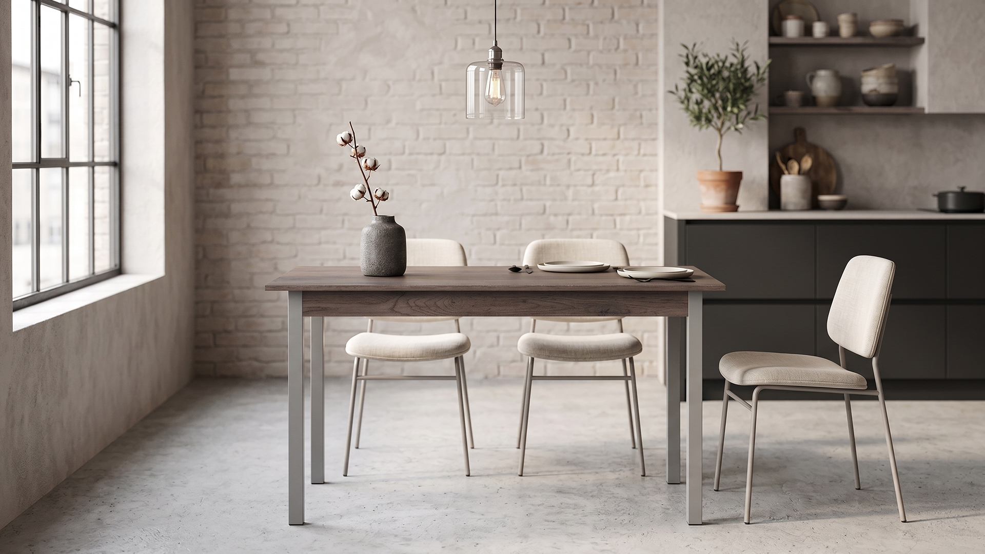 Стіл кухонний Маріо Ferrum-decor 75x120x70 Сірий метал ДСП Дуб Кремона Канолло 16 мм (MAR00105)