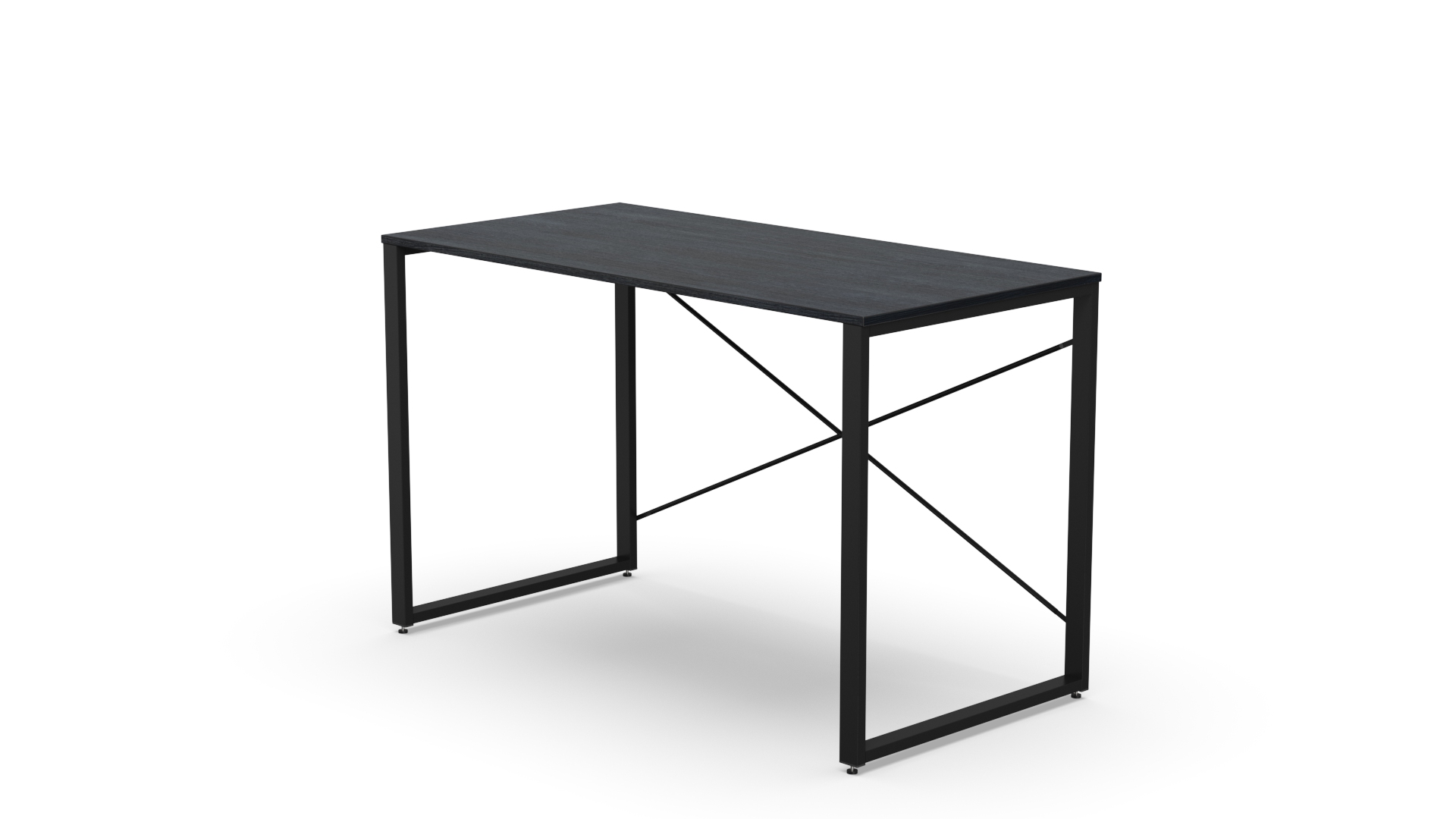 Стіл письмовий Ferrum-decor Серії Конект 75x120x60 Чорний метал ДСП Каштан Арвадонна 16 мм (XK00906)