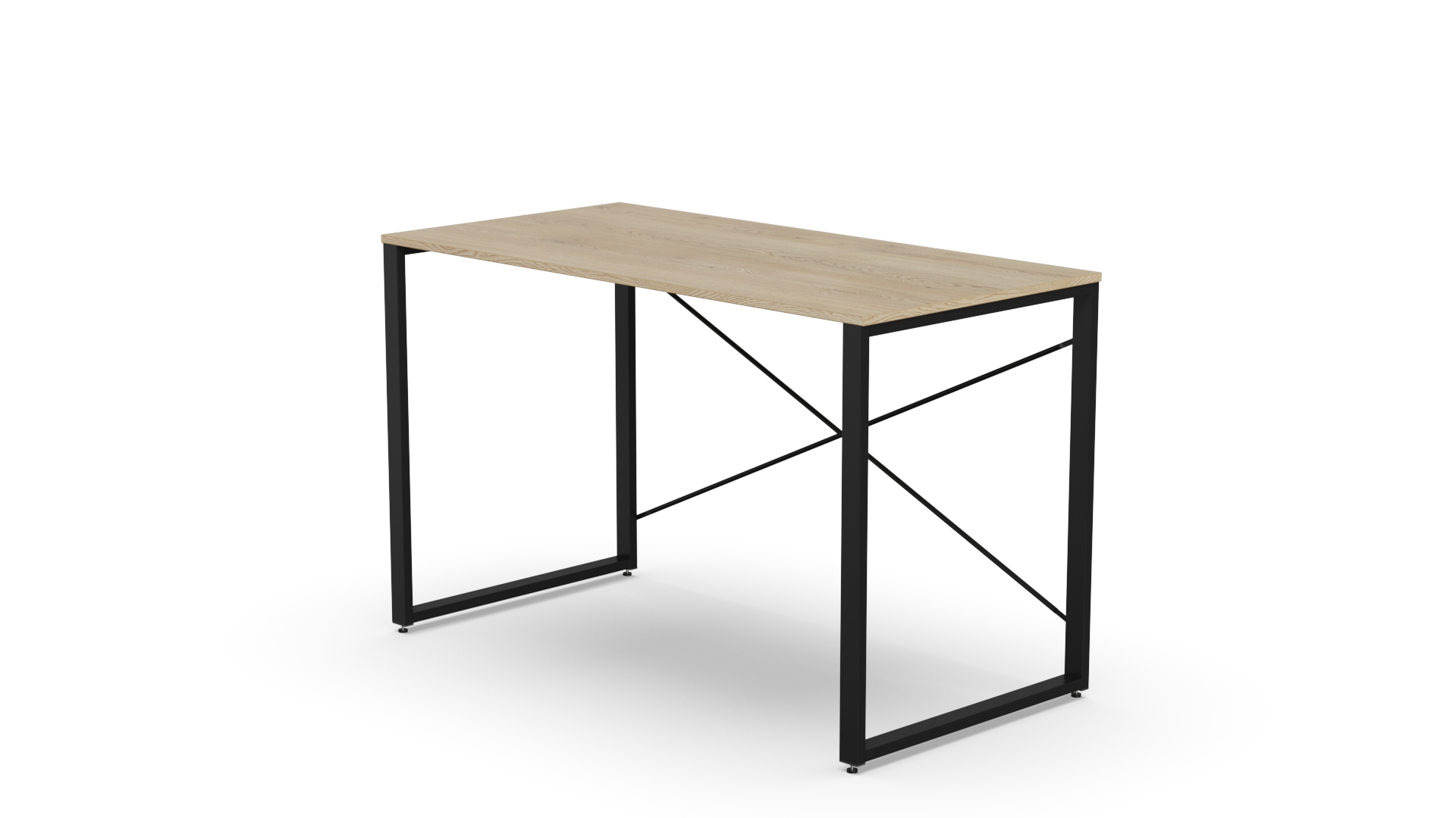 Стіл письмовий Ferrum-decor Серії Конект 75x120x60 Чорний метал ДСП Дуб Кремона Торро 16 мм (XK00912)