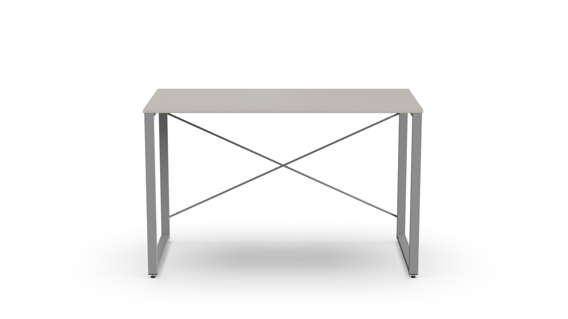 Стіл письмовий Ferrum-decor Серії Конект 75x120x60 Сірий метал ДСП Кашемір 16 мм (XK00911)