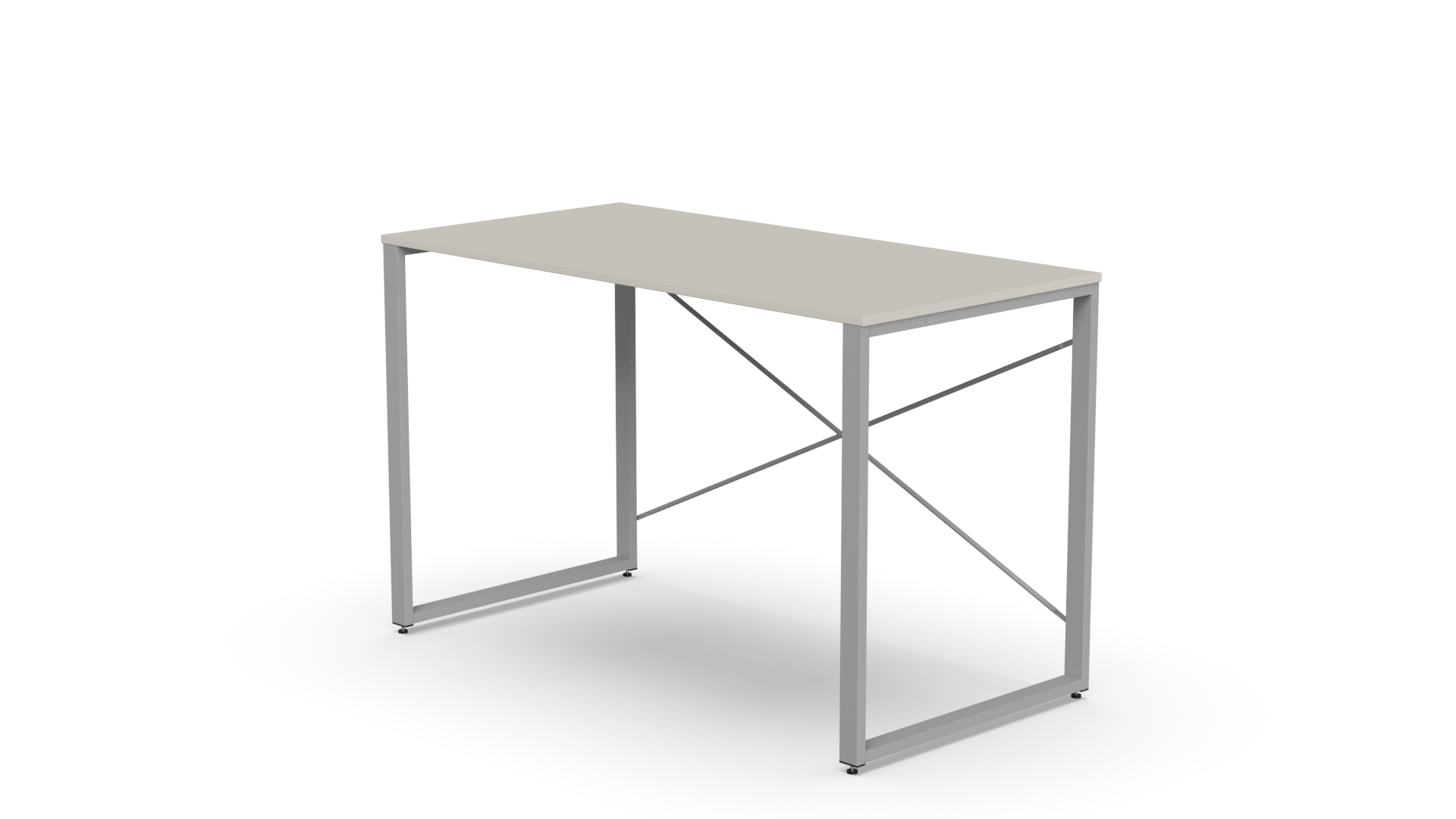 Стіл письмовий Ferrum-decor Серії Конект 75x120x60 Сірий метал ДСП Кашемір 16 мм (XK00911)