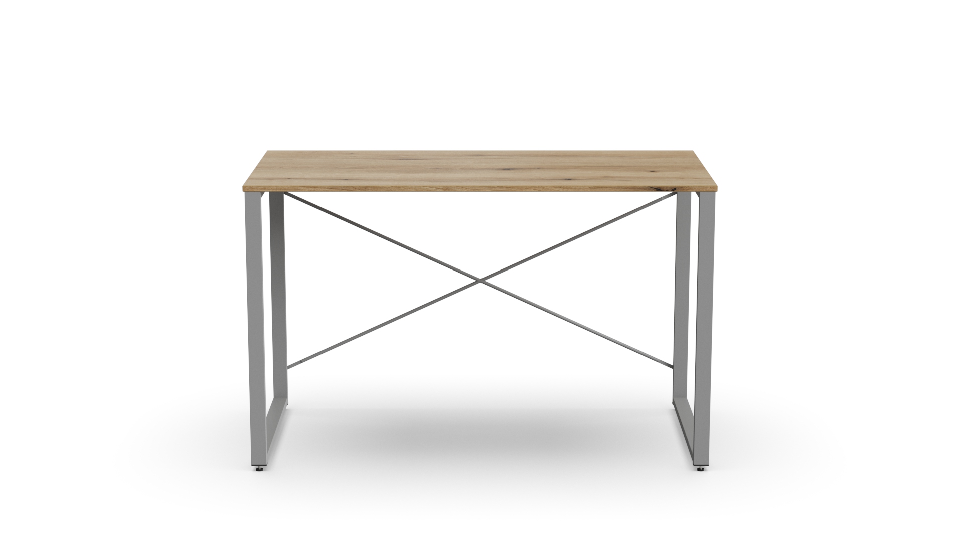 Стіл письмовий Ferrum-decor Серії Конект 75x120x60 Сірий метал ДСП Дуб Евок Прибережний 16 мм (XK00905)