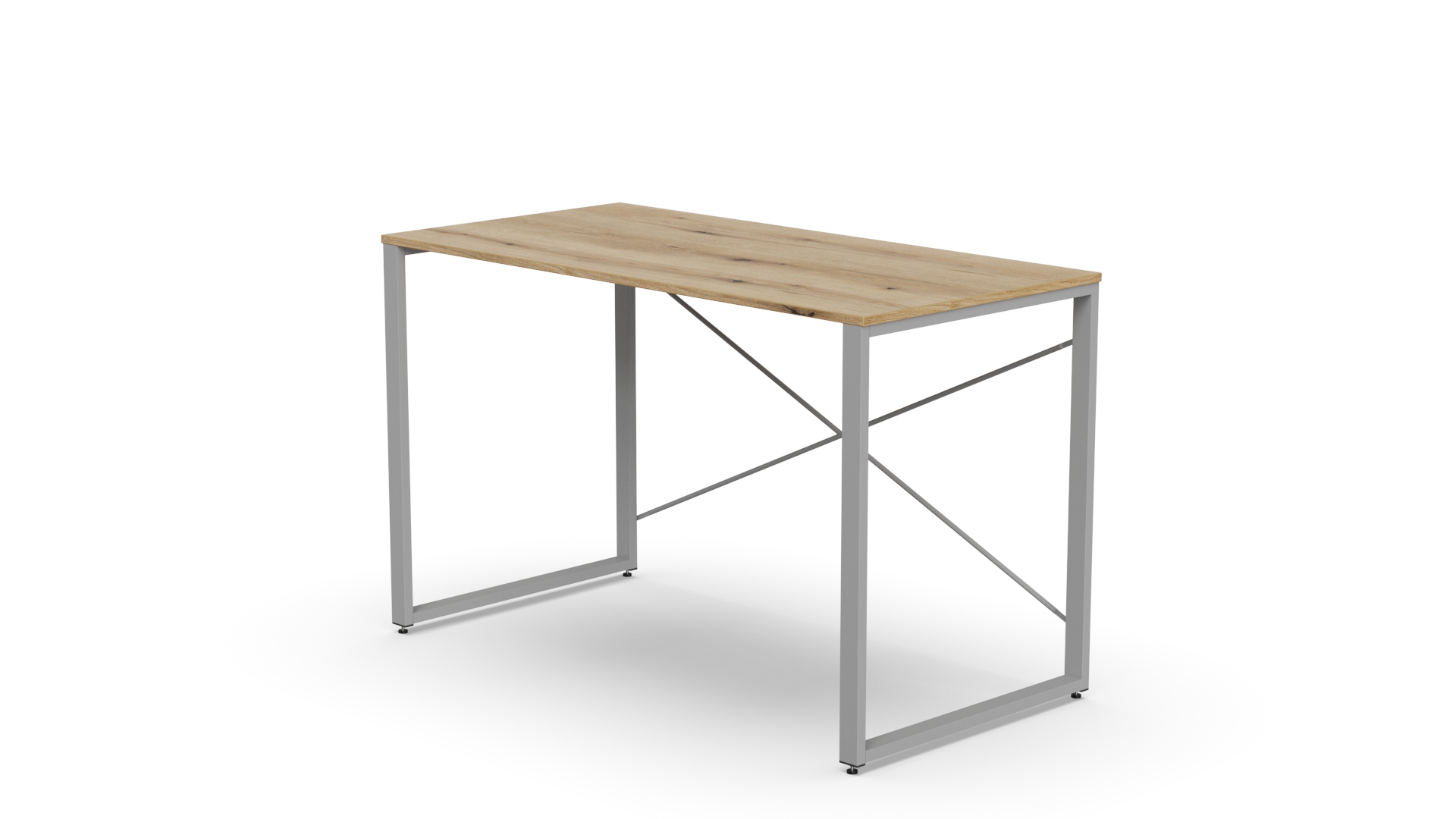 Стіл письмовий Ferrum-decor Серії Конект 75x120x60 Сірий метал ДСП Дуб Евок Прибережний 16 мм (XK00905)