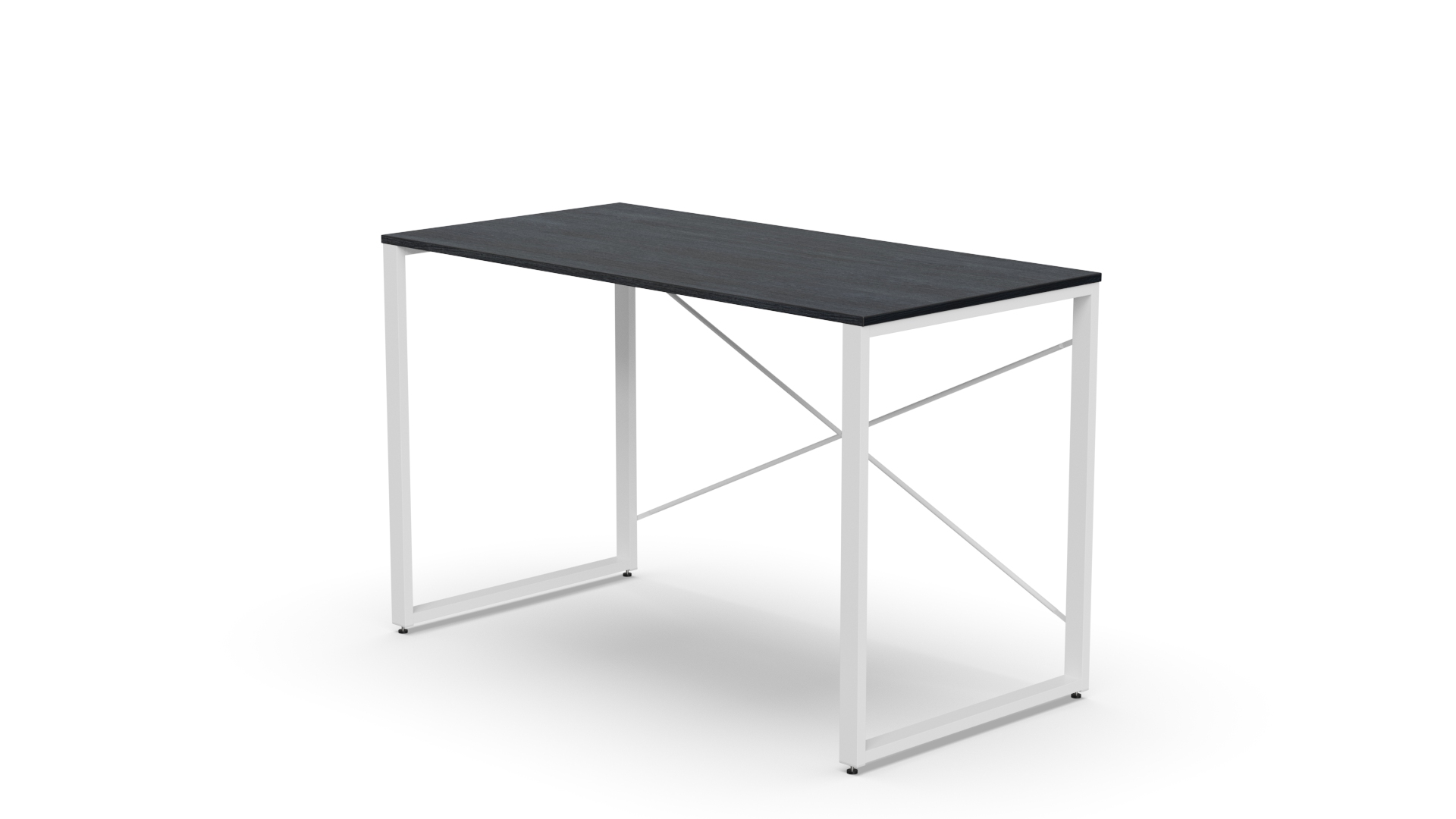 Стіл письмовий Ferrum-decor Серії Конект 75x120x60 Білий метал ДСП Каштан Арвадонна 16 мм (XK00907)