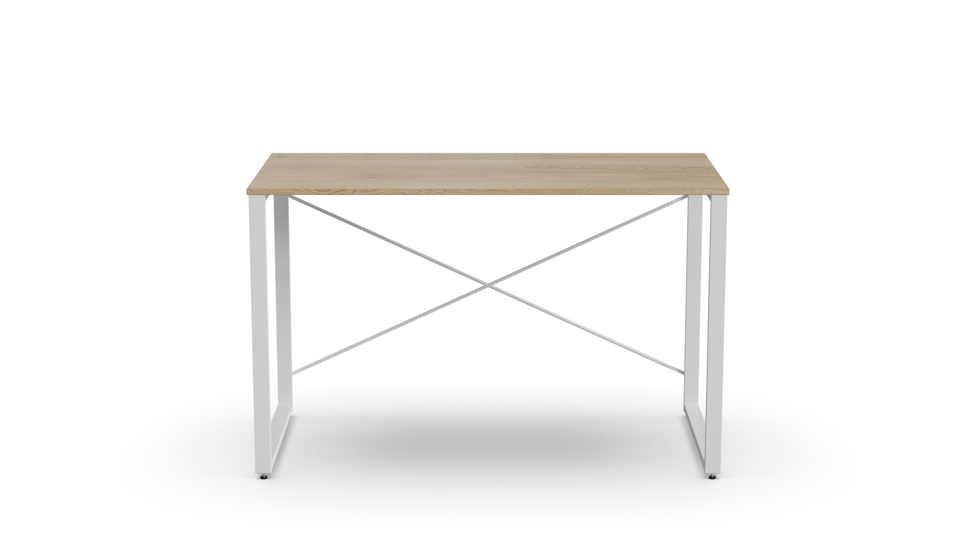 Стіл письмовий Ferrum-decor Серії Конект 75x120x60 Білий метал ДСП Дуб Кремона Торро 16 мм (XK00913)